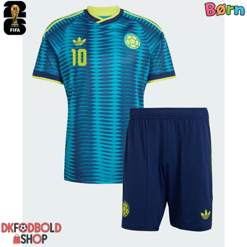 Colombia James Rodriguez #10 Udebanesæt Børn VM 2026 Kort ærmer (+ korte bukser)